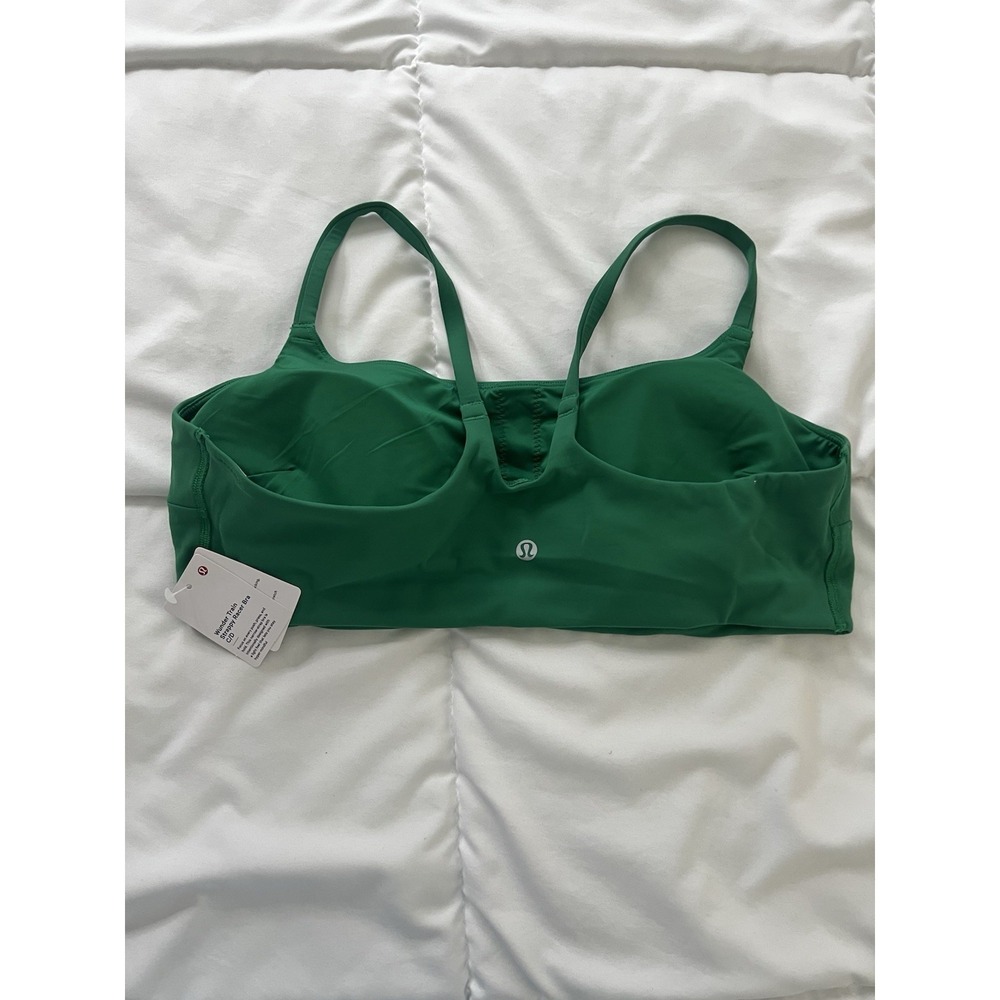 lululemon Wunder Train Strappy Racer Bra, C/D Cup Green Size 14 (179) - Picture 5 of 5